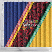 Love Torba PNG Day Shower Curtain Together We Grow - Polynesian Pride