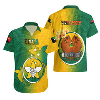 Personalized Papua New Guinea Enga Province Hawaiian Shirt Mix Coat Of Arms Polynesian Pattern LT05 - Polynesian Pride