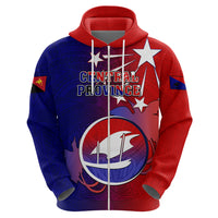 Papua New Guinea Central Province Hoodie Mix Coat Of Arms Polynesian Pattern LT05 - Polynesian Pride