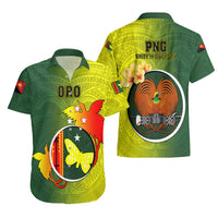 Papua New Guinea Oro Province Hawaiian Shirt Mix Coat Of Arms Polynesian Pattern LT05 - Polynesian Pride