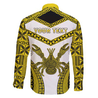 Personalised Niue The Rock Of Polynesia Family Matching Puletasi and Hawaiian Shirt Peniamina Gospel Day Yellow Version LT05 - Polynesian Pride