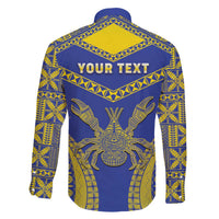 Personalised Niue The Rock Of Polynesia Family Matching Puletasi and Hawaiian Shirt Peniamina Gospel Day Blue Version LT05 - Polynesian Pride