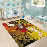 Papua New Guinea Retro Christmas Area Rug Hamamas Krismas - Polynesian Pride