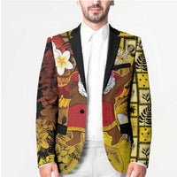 Papua New Guinea Retro Christmas Blazer Hamamas Krismas - Polynesian Pride