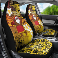 Papua New Guinea Retro Christmas Car Seat Cover Hamamas Krismas - Polynesian Pride