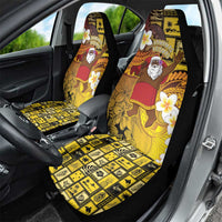 Papua New Guinea Retro Christmas Car Seat Cover Hamamas Krismas - Polynesian Pride