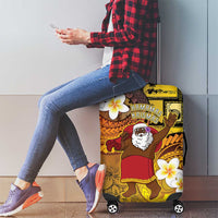 Papua New Guinea Retro Christmas Luggage Cover Hamamas Krismas - Polynesian Pride