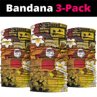 Papua New Guinea Retro Christmas Neck Gaiter Hamamas Krismas - Polynesian Pride