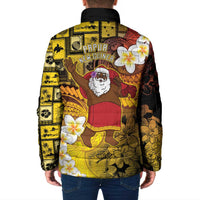 Papua New Guinea Retro Christmas Padded Jacket Hamamas Krismas - Polynesian Pride