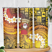 Papua New Guinea Retro Christmas Skinny Tumbler Hamamas Krismas - Polynesian Pride