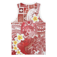 Tonga Christmas Basketball Jersey Kilisimasi Fiefia Retro Style Red - Polynesian Pride