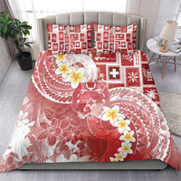 Tonga Christmas Bedding Set Kilisimasi Fiefia Retro Style Red LT05 - Polynesian Pride
