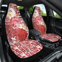 Tonga Christmas Car Seat Cover Kilisimasi Fiefia Retro Style Red - Polynesian Pride