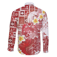 Tonga Christmas Family Matching Summer Maxi Dress and Hawaiian Shirt Kilisimasi Fiefia Retro Style Red - Polynesian Pride