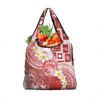 Tonga Christmas Grocery Bag Kilisimasi Fiefia Retro Style Red - Polynesian Pride