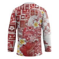 Tonga Christmas Hockey Jersey Kilisimasi Fiefia Retro Style Red - Polynesian Pride