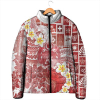 Tonga Christmas Padded Jacket Kilisimasi Fiefia Retro Style Red - Polynesian Pride