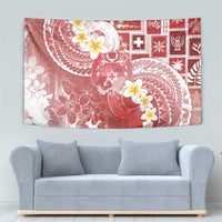 Tonga Christmas Tapestry Kilisimasi Fiefia Retro Style Red LT05 - Polynesian Pride