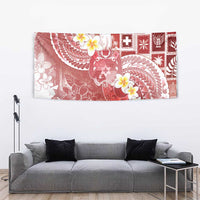 Tonga Christmas Tapestry Kilisimasi Fiefia Retro Style Red LT05 - Polynesian Pride