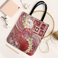 Tonga Christmas Tote Bag Kilisimasi Fiefia Retro Style Red - Polynesian Pride