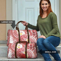 Tonga Christmas Travel Bag Kilisimasi Fiefia Retro Style Red - Polynesian Pride
