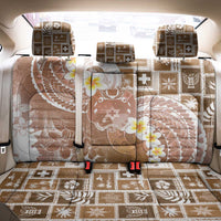 Tonga Christmas Back Car Seat Cover Kilisimasi Fiefia Retro Style Brown - Polynesian Pride