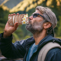 Tonga Christmas 4 in 1 Can Cooler Tumbler Kilisimasi Fiefia Retro Style Brown - Polynesian Pride