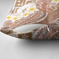 Tonga Christmas Pillow Cover Kilisimasi Fiefia Retro Style Brown - Polynesian Pride