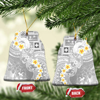 Tonga Christmas Ceramic Ornament Kilisimasi Fiefia Retro Style White - Polynesian Pride