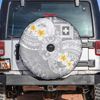 Tonga Christmas Spare Tire Cover Kilisimasi Fiefia Retro Style White - Polynesian Pride