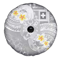 Tonga Christmas Spare Tire Cover Kilisimasi Fiefia Retro Style White - Polynesian Pride