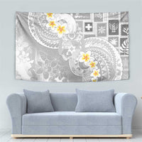 Tonga Christmas Tapestry Kilisimasi Fiefia Retro Style White LT05 - Polynesian Pride