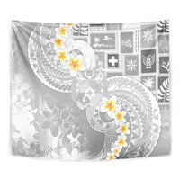 Tonga Christmas Tapestry Kilisimasi Fiefia Retro Style White LT05 - Polynesian Pride
