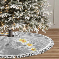 Tonga Christmas Tree Skirt Kilisimasi Fiefia Retro Style White - Polynesian Pride