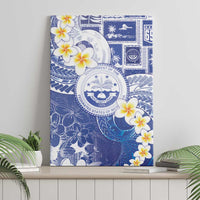 Federated States Of Micronesia Christmas Canvas Wall Art Retro Style Bright Version - Polynesian Pride