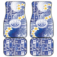 Federated States Of Micronesia Christmas Car Mats Retro Style Bright Version - Polynesian Pride