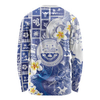 Federated States Of Micronesia Christmas Long Sleeve Shirt Retro Style Bright Version - Polynesian Pride