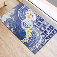 Federated States Of Micronesia Christmas Rubber Doormat Retro Style Bright Version - Polynesian Pride
