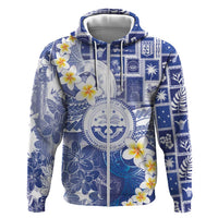 Federated States Of Micronesia Christmas Zip Hoodie Retro Style Bright Version - Polynesian Pride