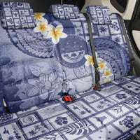 Federated States Of Micronesia Christmas Back Car Seat Cover Retro Style Dark Version - Polynesian Pride