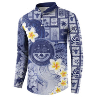 Federated States Of Micronesia Christmas Button Sweatshirt Retro Style Dark Version - Polynesian Pride