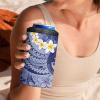 Federated States Of Micronesia Christmas 4 in 1 Can Cooler Tumbler Retro Style Dark Version - Polynesian Pride