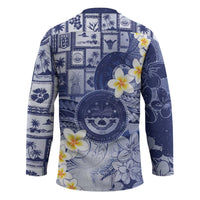 Federated States Of Micronesia Christmas Hockey Jersey Retro Style Dark Version - Polynesian Pride
