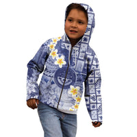 Federated States Of Micronesia Christmas Kid Hoodie Retro Style Dark Version - Polynesian Pride