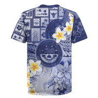 Federated States Of Micronesia Christmas Rugby Jersey Retro Style Dark Version - Polynesian Pride