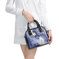 Federated States Of Micronesia Christmas Shoulder Handbag Retro Style Dark Version - Polynesian Pride