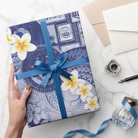 Federated States Of Micronesia Christmas Wrapping Paper Retro Style Dark Version - Polynesian Pride