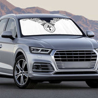 Personalised Melanesian Brotherhood Auto Sun Shade With Tribal Pattern - Polynesian Pride