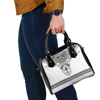 Personalised Melanesian Brotherhood Shoulder Handbag With Tribal Pattern LT05 - Polynesian Pride