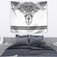 Personalised Melanesian Brotherhood Tapestry With Tribal Pattern - Polynesian Pride